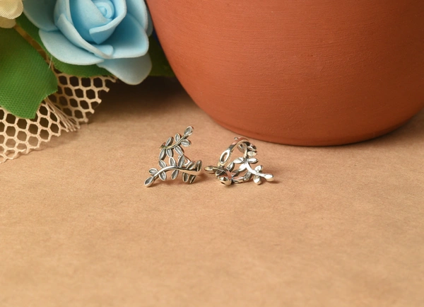 Silver earrings