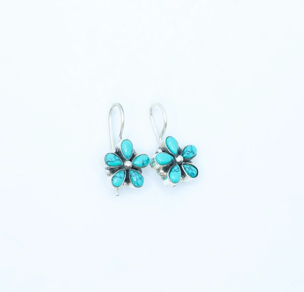 Turquoise Flower earrings