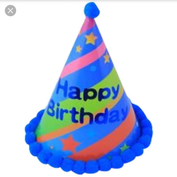 Happy Birthday Cone Shaped Cap ! Sunshine Bakery