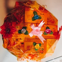 Decorated Sweet Boscket With Son Papdi Boxes Inside