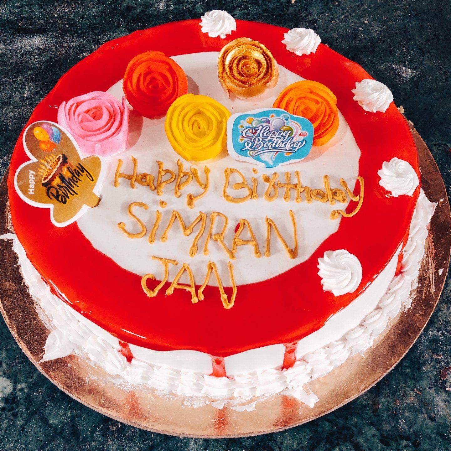 Happy Birthday Simran Cakes, Cards, Wishes