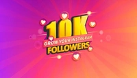 Instagram 10k Followers  - Magenta / Fuchsia, 10000