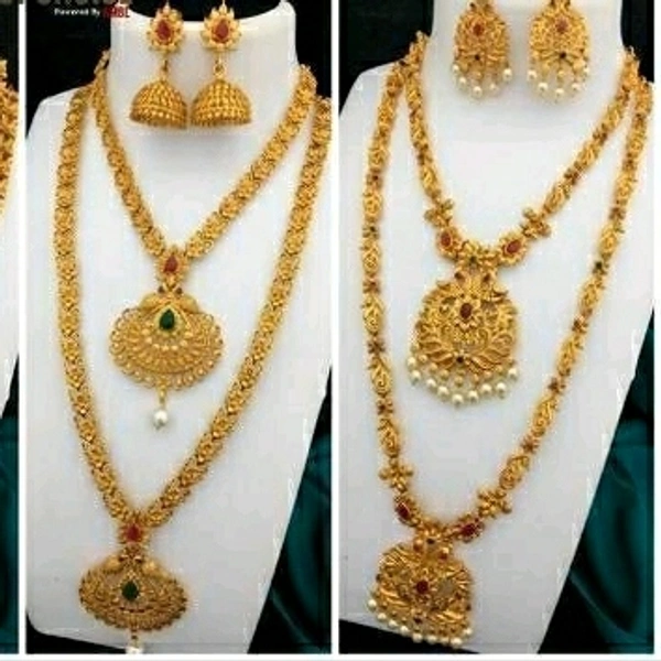 Womens Alloy Gold Plated Jewellery Set