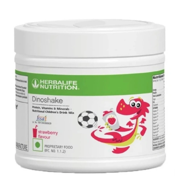 DINOSHAKE NUTRITIONAL CHILDREN'S DRINK MIX - STRAWBERRY FLAVOUR