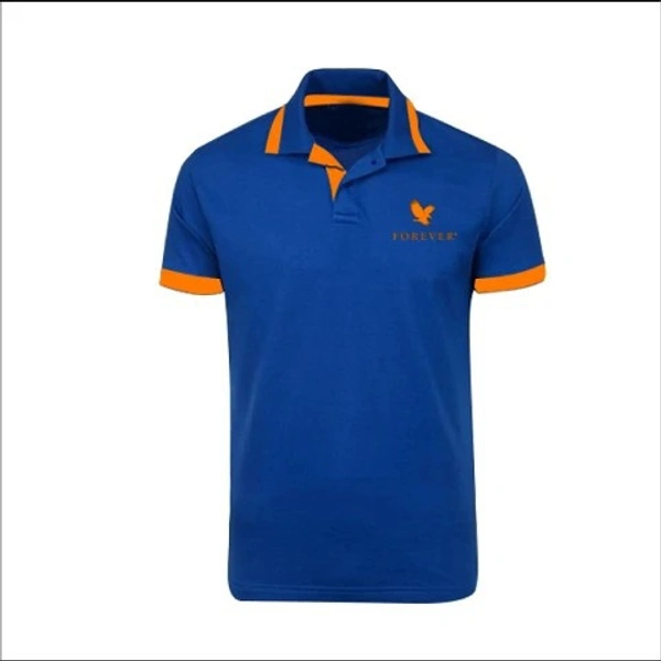 T-SHIRT-SKY BLUE COLLAR (XL)