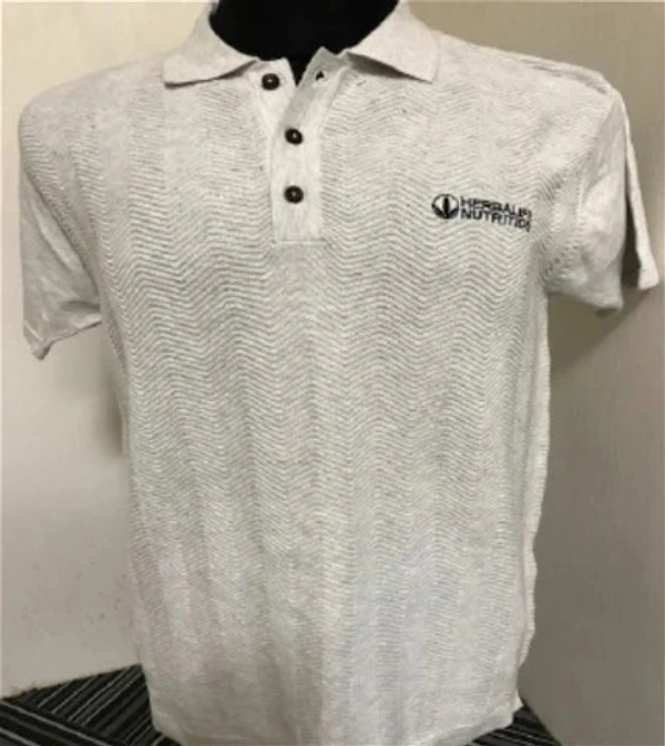 Branded Men's Flat Net Tee-WhiteL Men's