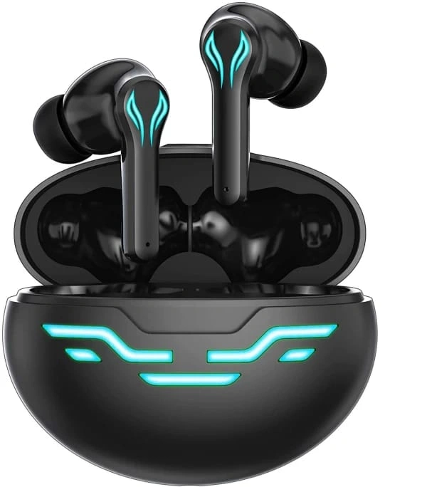 FUR JADEN AirJams GameX Bluetooth 5.2 GamingHeadphone Wireless Earbuds Bluetooth Headset(Black, True Wireless)
