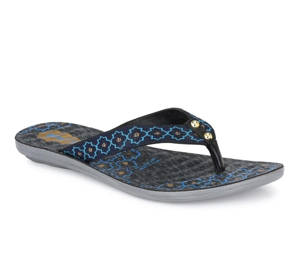Pair-it Ladies Slippers-Daisy 162-Blue