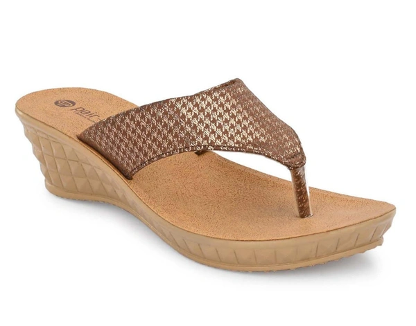 Pair-it Women PU Slippers-MS-Pattern002- copper