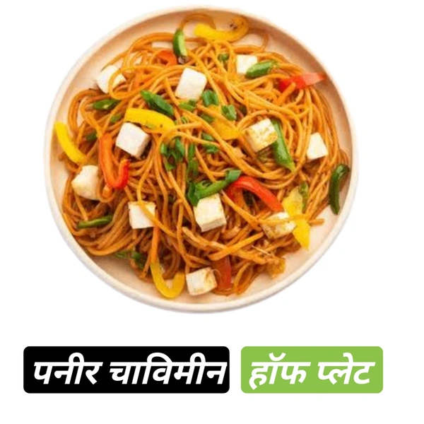Paneer Chawmine पनीर चाउमीन  - हॉफ प्लेट