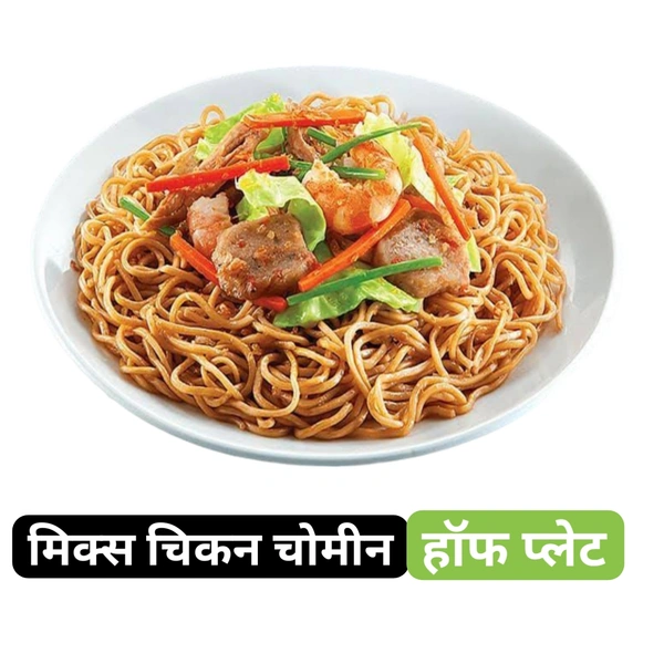 Chicken Chowmine चिकन चाउमीन  - मिक्स चिकन चाउमीन