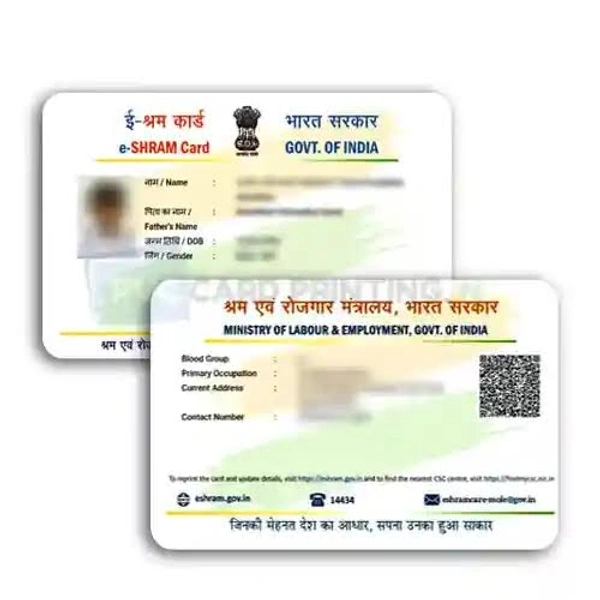 PVC Aadhar Card Print 