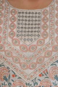 FASHION DEPTH Embroidered & PrintedCotton Flared Kurta For Women - XXL