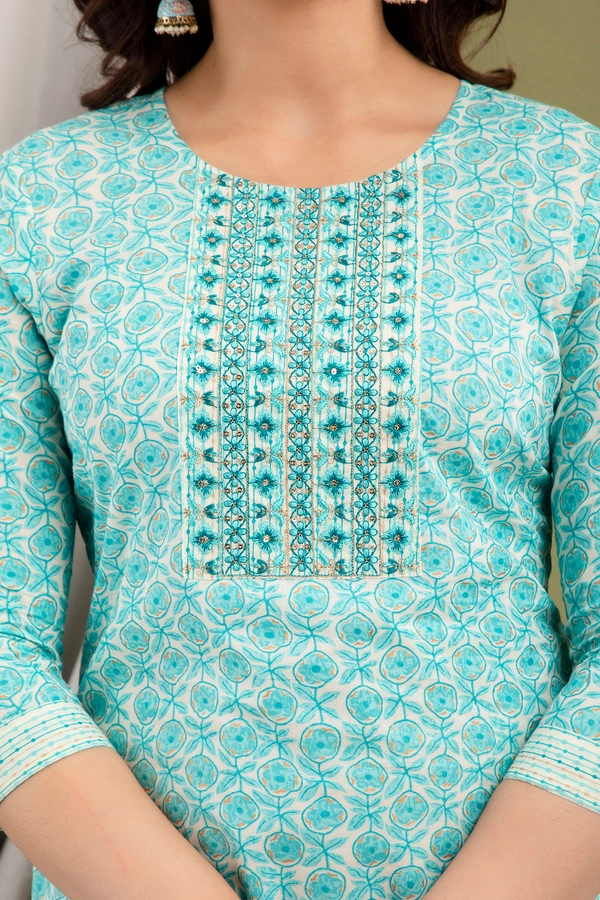 FASHION DEPTH Embroidered Rayon Straight Kurta For Women - XL