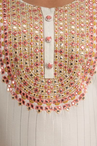 FASHION DEPTH Embroidered Rayon Straight Kurta For Women - XL