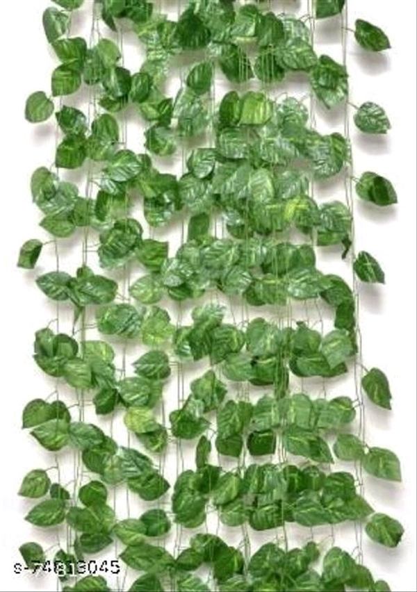 Artifical Money Plant Creepers | Green Color  - Set Of 8, Japanese Laurel