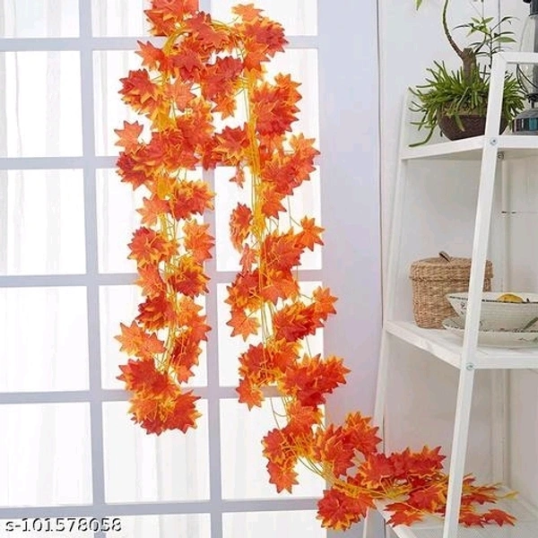 Orange Mapple Leaves  - Pack Of 2