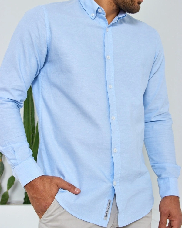 Sheel Blue Cotton shirt - Turquoise Blue