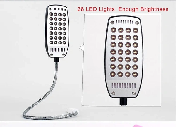 Mini Bright Flexible 28 LED USB Light Computer Lamp Laptop PC electronic desk TT