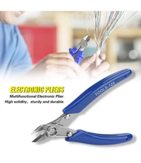 Koocu 126 Electronics Pliers Set, Wire Cutting Pliers, Wire Cutter Multitool Cutting Pliers Set Durable Wire Stripper Cutter Electrical Repair Electrician for Cords Wire