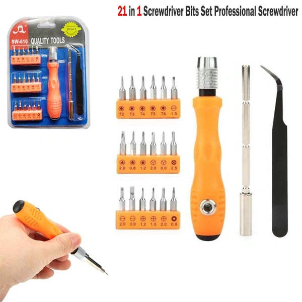 Sw-610 21 in 1 Screwdriver Bits Set Precision Repair Tool Kit