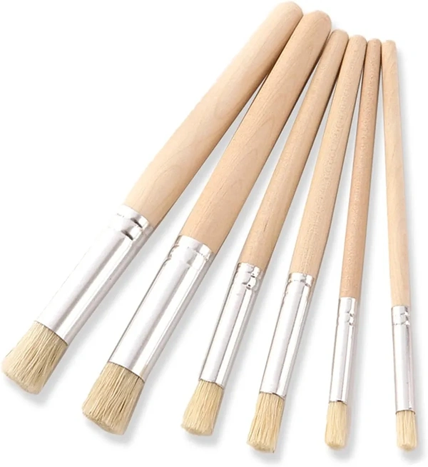 SS-022A Wooden Stencil  Brushes 4pes Set