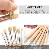 SS-022A Wooden Stencil  Brushes 4pes Set