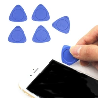 SYT- 881 12pcs Universal Triangle Plastic Pry Opening Tool for iPhone/Mobile Phone/Laptop/Tablet/LCD Screen/Case Disassembly Blue Guitar Picks