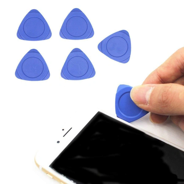 SYT- 881 12pcs Universal Triangle Plastic Pry Opening Tool for iPhone/Mobile Phone/Laptop/Tablet/LCD Screen/Case Disassembly Blue Guitar Picks
