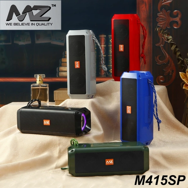 MZ M415SP Portable Bluetooth Speaker Dynamic Thunder Sound with High Bass 10 W Bluetooth Speaker (Blue, Stereo Channel)
