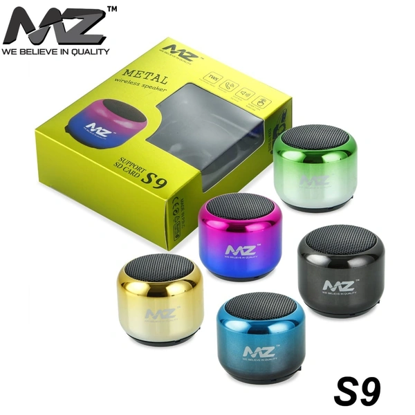MZ S9 (PORTABLE BLUETOOTH MINI SPEAKER) Dynamic Metal Sound with High Bass 5 W Bluetooth Speaker  (Multicolor, Stereo Channel) 3.7