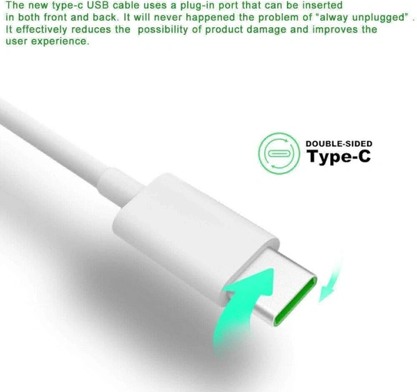 Oppo 90w Type C Cable  - 1mt, White