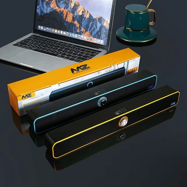 Mz M31 (Protable Home TV Soundbar) Dynamic Thunder Sound 2400mAh Battery 16 W Bluetooth Soundbar For Mobile,  Laptop/PC With In - Built Radio FM,  USB Pendrive & Aux Slot , Tablets 