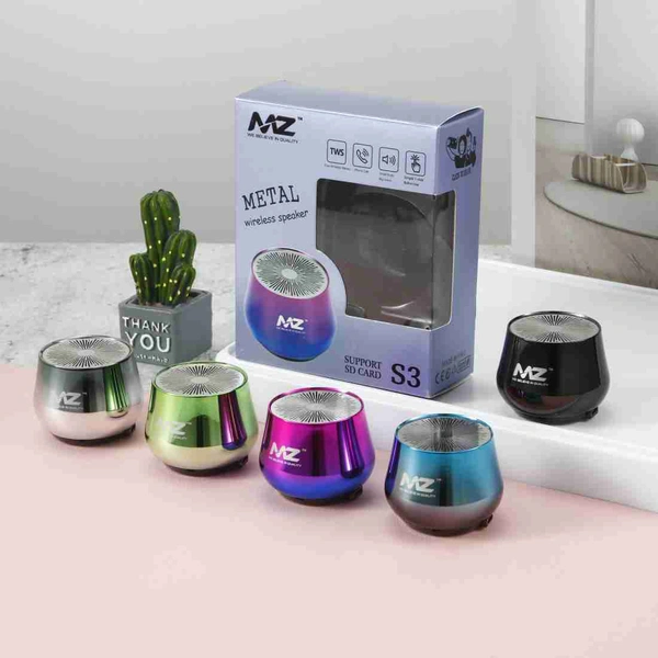 MZ S3 (PORTABLE BLUETOOTH MINI SPEAKER) Dynamic Metal Sound with High Bass 5 W Bluetooth Speaker