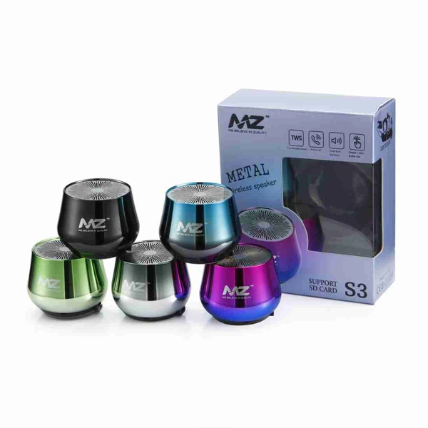 MZ S3 (PORTABLE BLUETOOTH MINI SPEAKER) Dynamic Metal Sound with High Bass 5 W Bluetooth Speaker