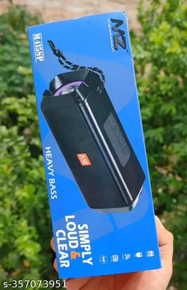 MZ M415SP Portable Bluetooth Speaker Dynamic Thunder Sound with High Bass 10 W Bluetooth Speaker (Blue, Stereo Channel)
