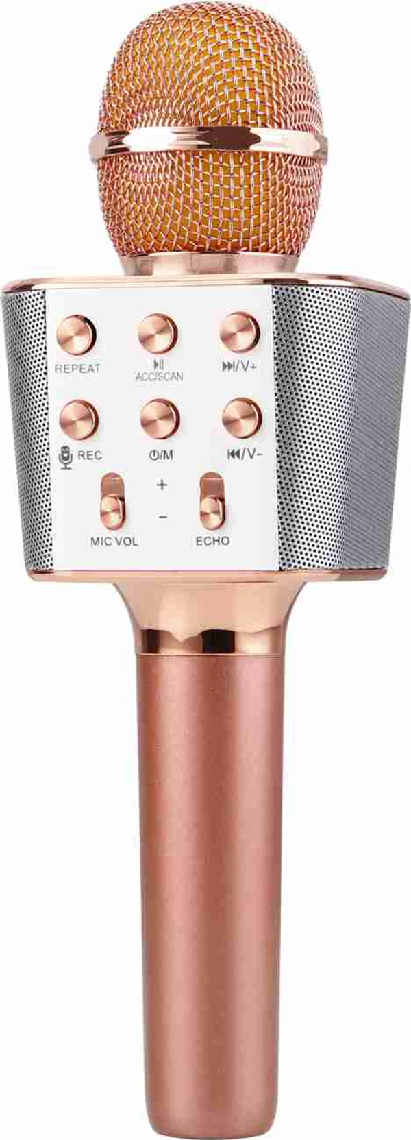MZ M804 (KARAOKE MIC WITH SPEAKER) Rechargeable FM Radio Voice Changer Microphone 53