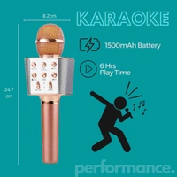 MZ M804 (KARAOKE MIC WITH SPEAKER) Rechargeable FM Radio Voice Changer Microphone 53