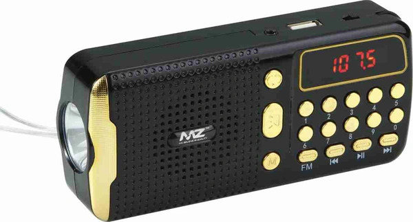MZ M42VP (PORTABLE BLUETOOTH SPEAKER)Dynamic Sound with Wireless FM & InBuilt Torch FM Radio  (Black)