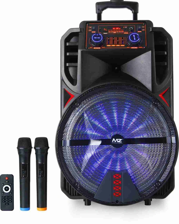 MZ M441SP (PORTABLE KARAOKE SPEAKER) Dynamic Thunder Sound with 2X Wireless Mic 60 W Bluetooth Party Speaker  (Black, Stereo Channel)