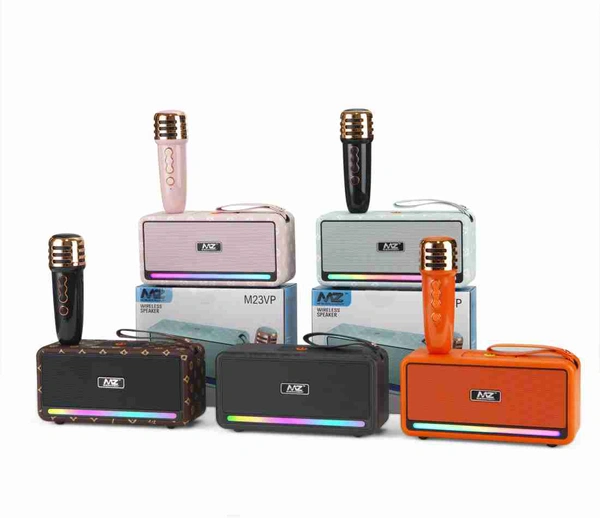 Mz M23vp Protable Bluetooth Speaker Dynamic Thunder Sound With Wireless Mic 