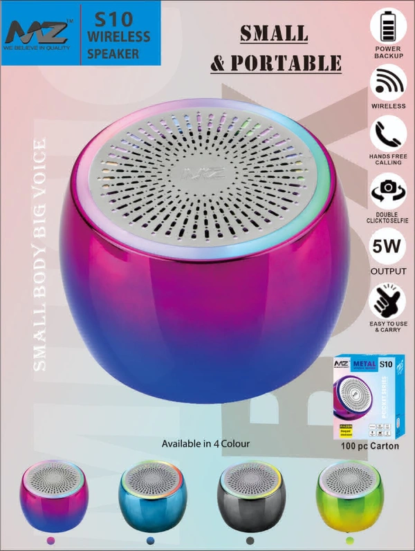 Mz S10  Bluetooth Mini Speaker   