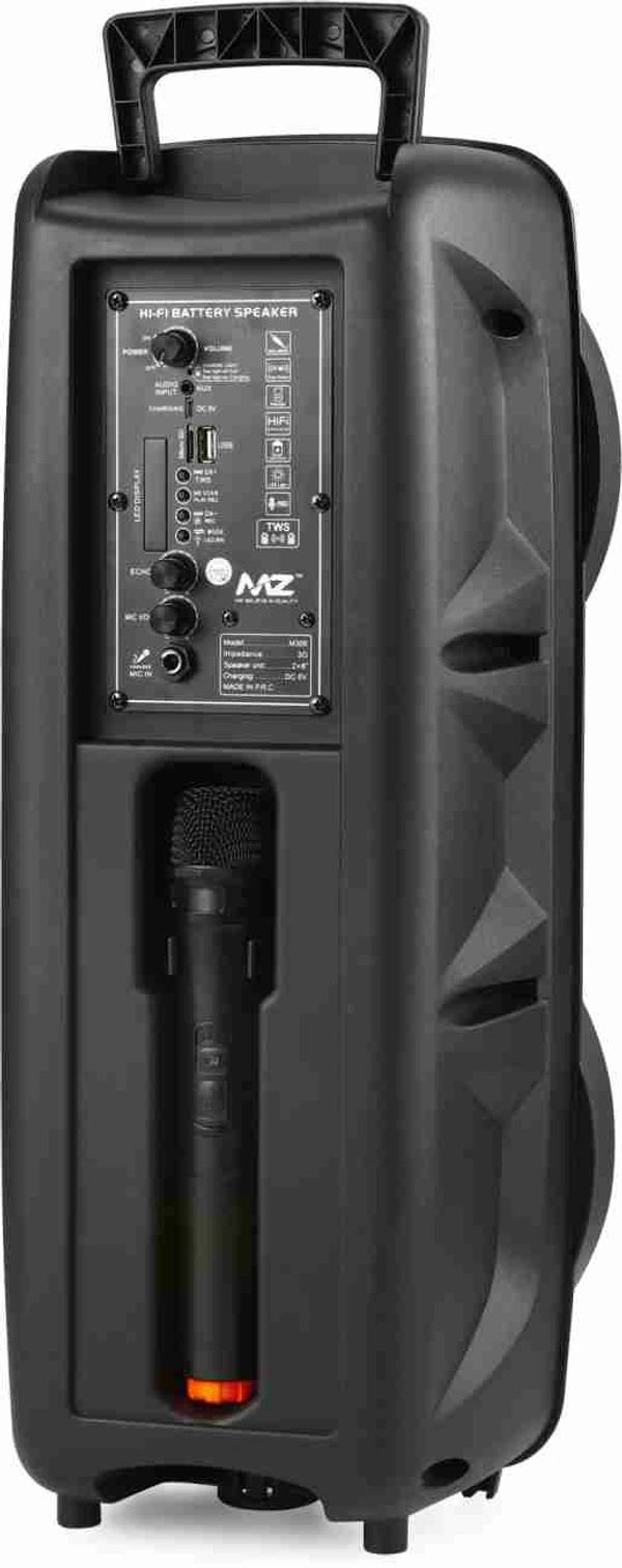 MZ M309 (PORTABLE KAROAKE SPEAKER)Dynamic Thunder Sound with wireless Mic 8X2 Inch 20 W Bluetooth Speaker  (Multicolor, Stereo Channel)