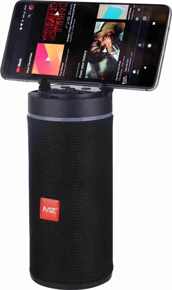 MZ KT125 (PORTABLE BLUETOOTH SPEAKER) Dynamic Thunder Sound With High Bass & Mobile Stand 10 W Bluetooth Speaker (Black, Stereo Channel)