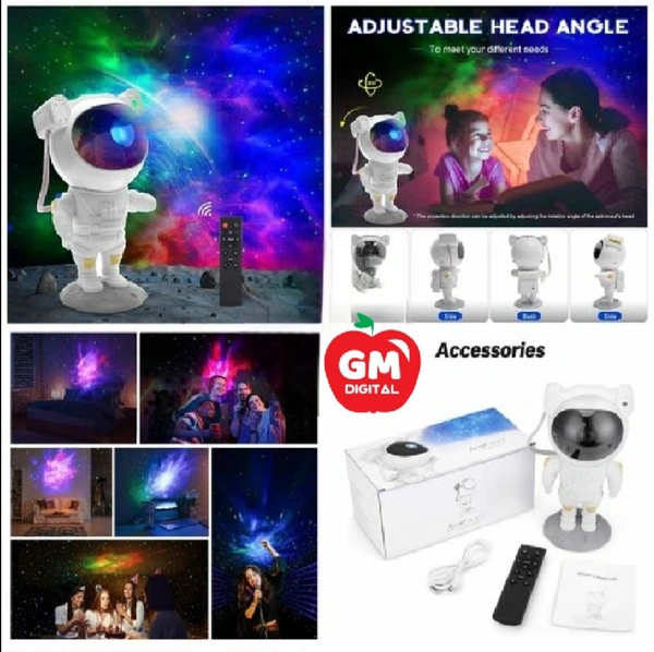 Star Projector Galaxy Projector with Remote Control - 360° Adjustable Timer Kids Astronaut Nebula Night Light, for Baby Adults Bedroom, Gaming Room, Home and Party