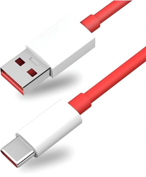 One Plus 90w Type C Cable  - Red