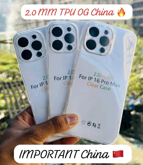 Iphone 16 PRO Max Tpu Cover(2.0mm Tpu Chaina Og)
