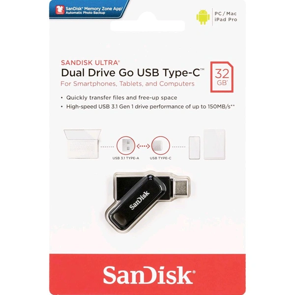 Sandisk 32gb Type C Otg Pendrive