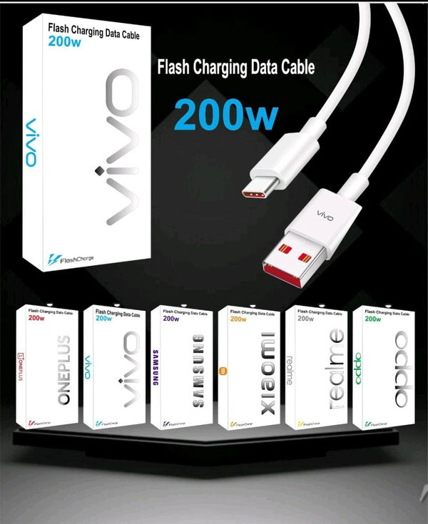 Vivo 200w Type C Cable (1year Warranty)