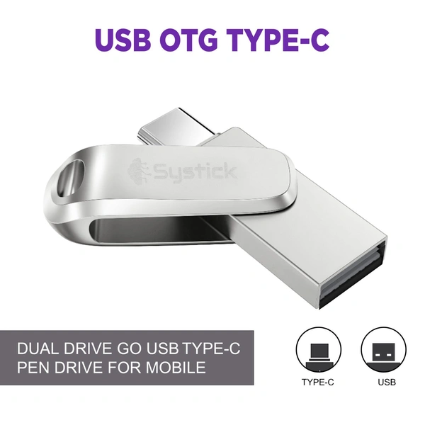 SYSTICK TYPE C OTG pen Drive 3.0 Metal Body - 64GB